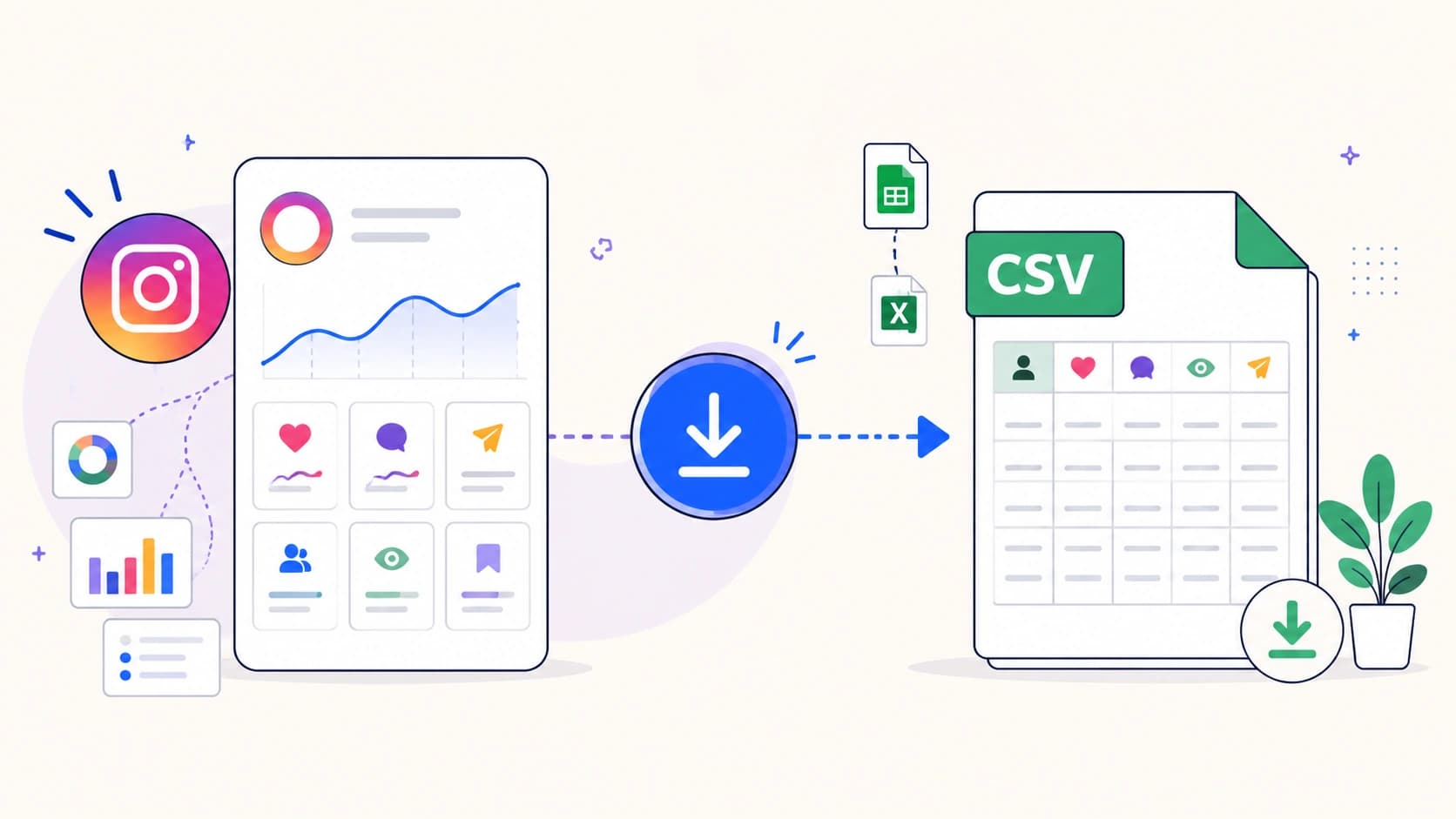 How to export Instagram insights to CSV (and what's in it)